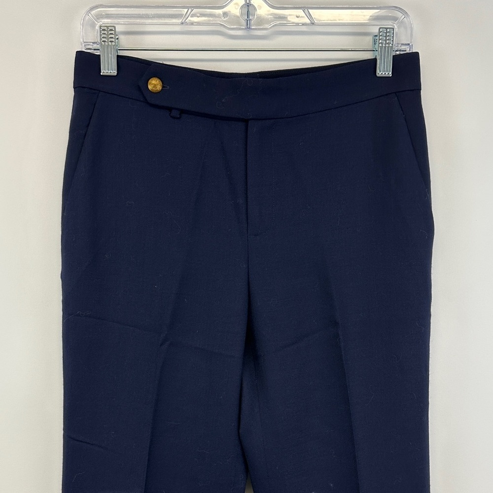 Lauren Ralph Lauren Navy Wool Tailored Dress Pants Petite 4P - Picture 3 of 6